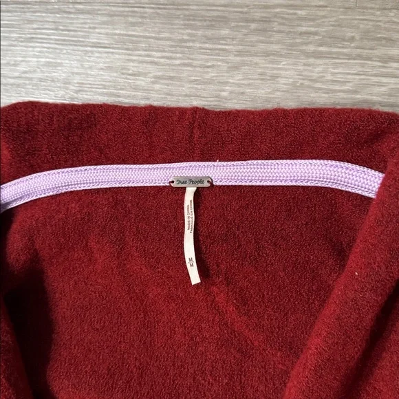 Free People Eucalyptus Cardigan — 5% Wool — Brick Red Heather - Picture 10 of 10